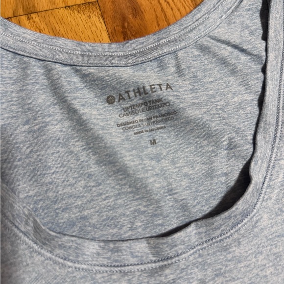 Athleta Uptempo tank in blue size medium, athletic wear top - Picture 2 of 3